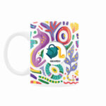 Persische Keramik-Kaffeetasse mit Sternzeichen-Motiv Bahman