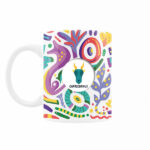 Persische Keramik-Kaffeetasse mit Sternzeichen-Motiv Dey
