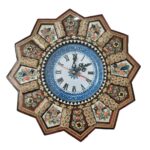Handgefertigte persische Holzwanduhr - Khatam Intarsienkunst, Elena