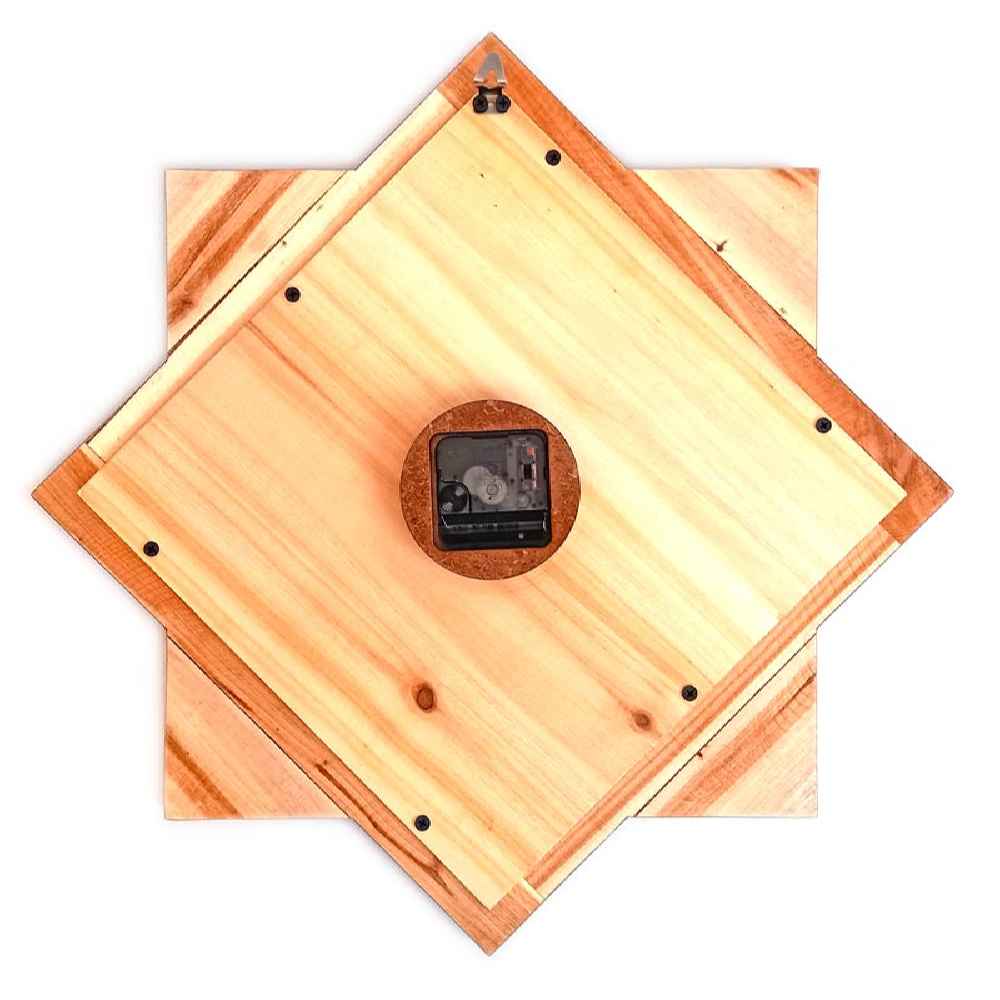 Handgefertigte persische Holzwanduhr – Khatam Intarsienkunst, Narenji