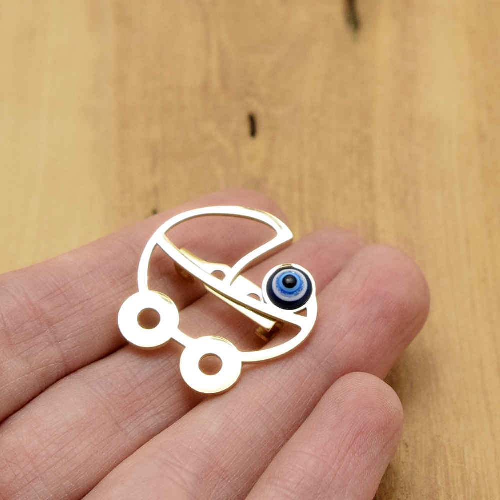 Safety Pin Brooch für Kinder – Wiegen-Design für Neugeborene