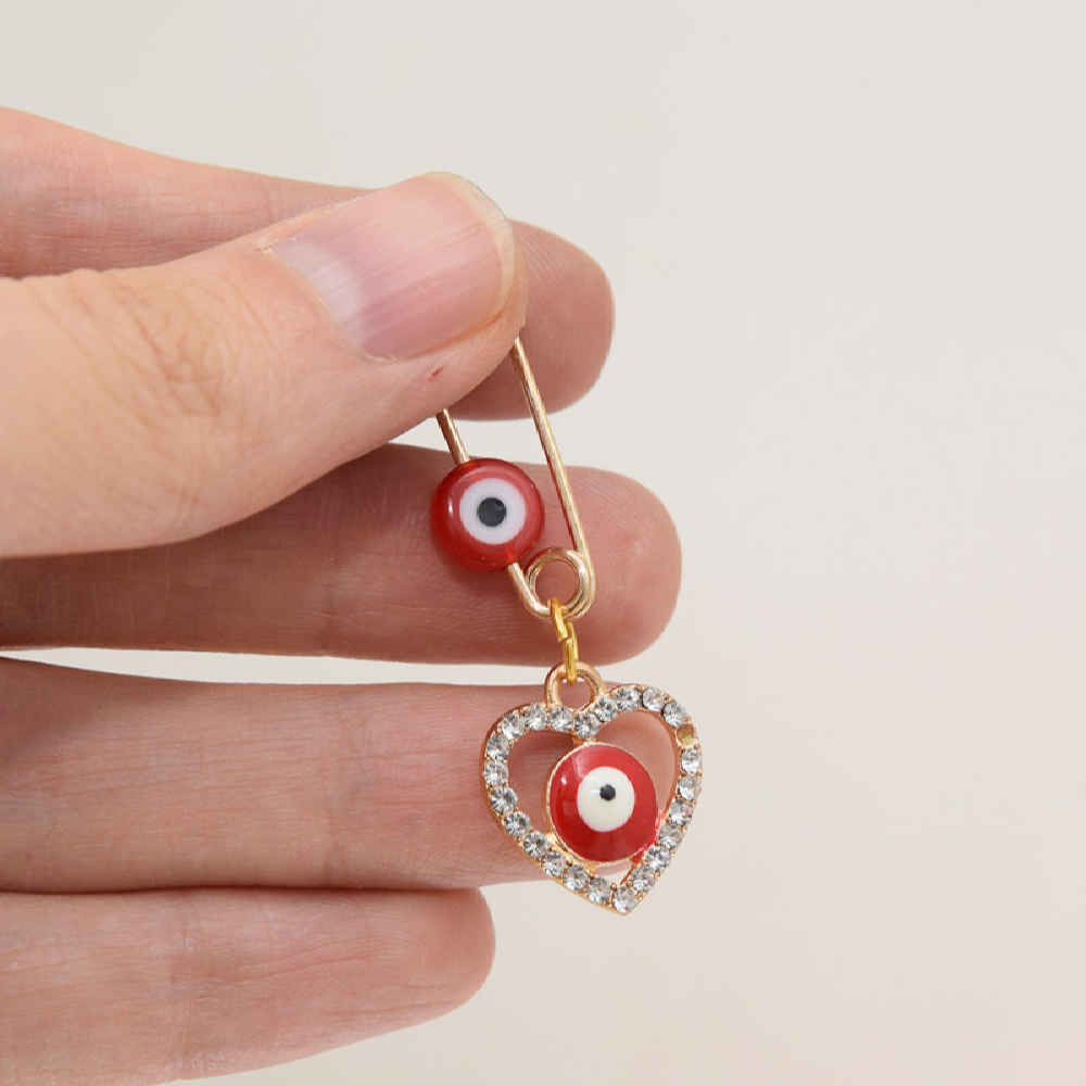 Safety Pin Brooch für Kinder – Ghalb Herz-Design für Fürsorge und Sicherheit