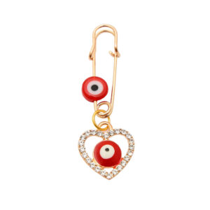 Safety Pin Brooch für Kinder – Ghalb Herz-Design für Fürsorge und Sicherheit