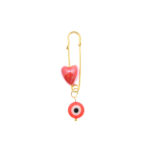Safety Pin Brooch für Kinder – Herz-Modell für Liebe und Sicherheit