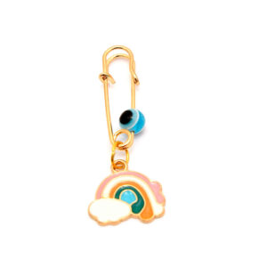 Safety Pin Brooch für Kinder – Regenbogen-Design für Freude und Schutz