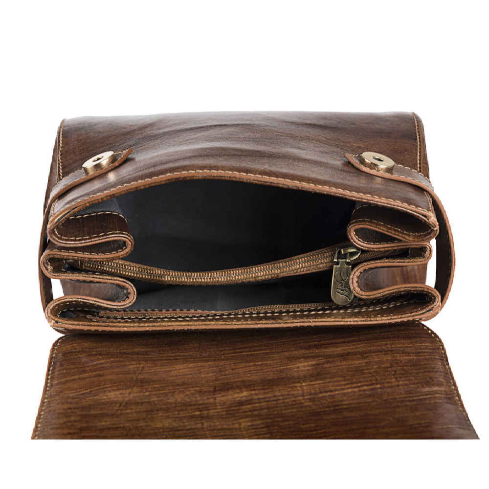 Luxuriöse handgefertigte Leder-Umhängetasche – Dorrin Design