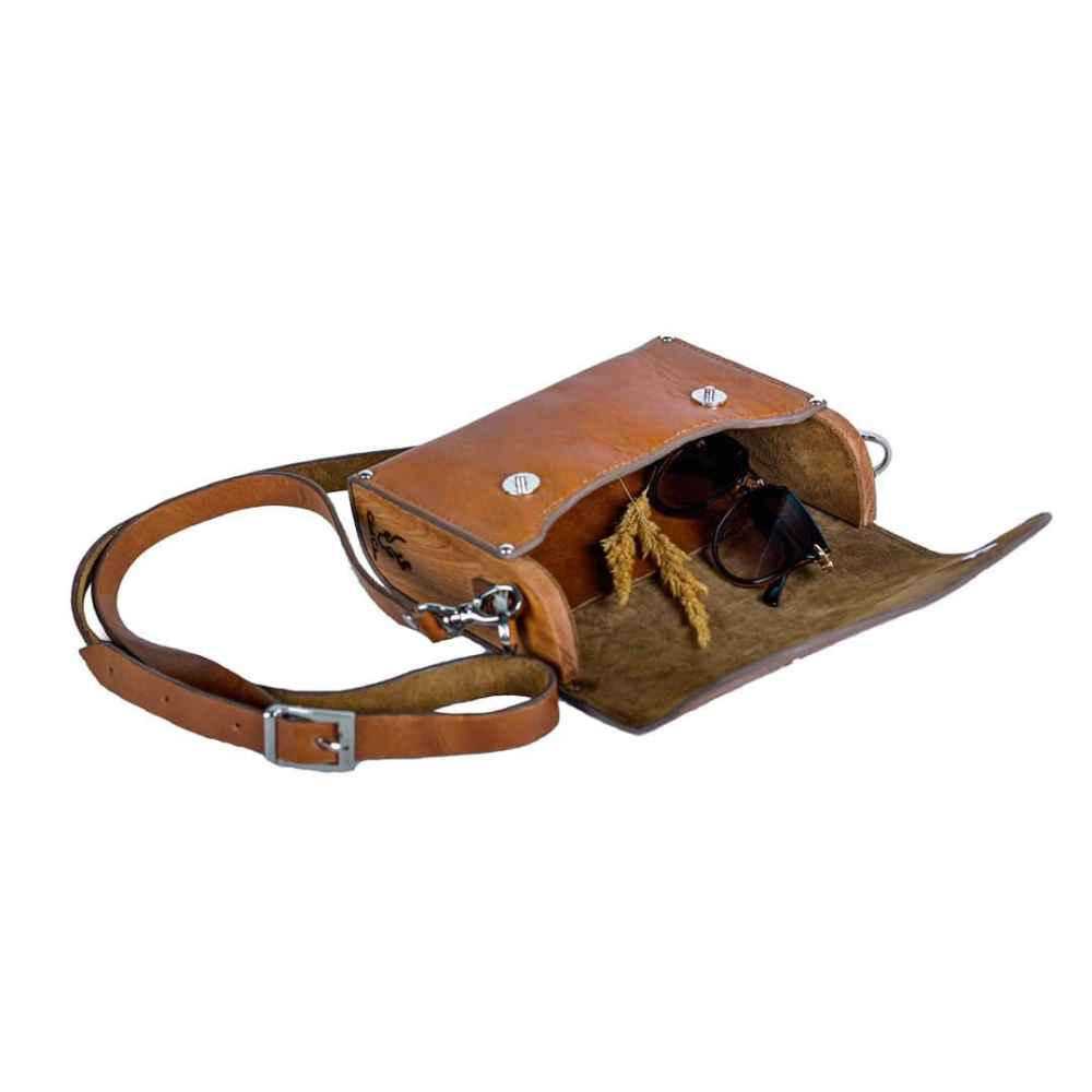 Luxuriöse handgefertigte Leder-Umhängetasche – Sedar Design