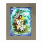 Original persische Miniaturkunstmalerei: Aquarell - Frauen von Rasoul Motamedi