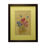 Original Blumenmalerei - Aquarell auf Karton von Samira Kazemzadeh