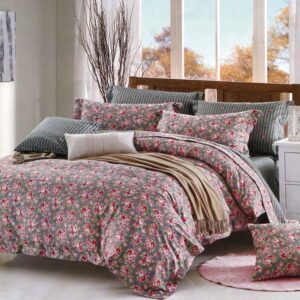 4-teiliges Bettwäsche-Set für Einzelbett – Flower