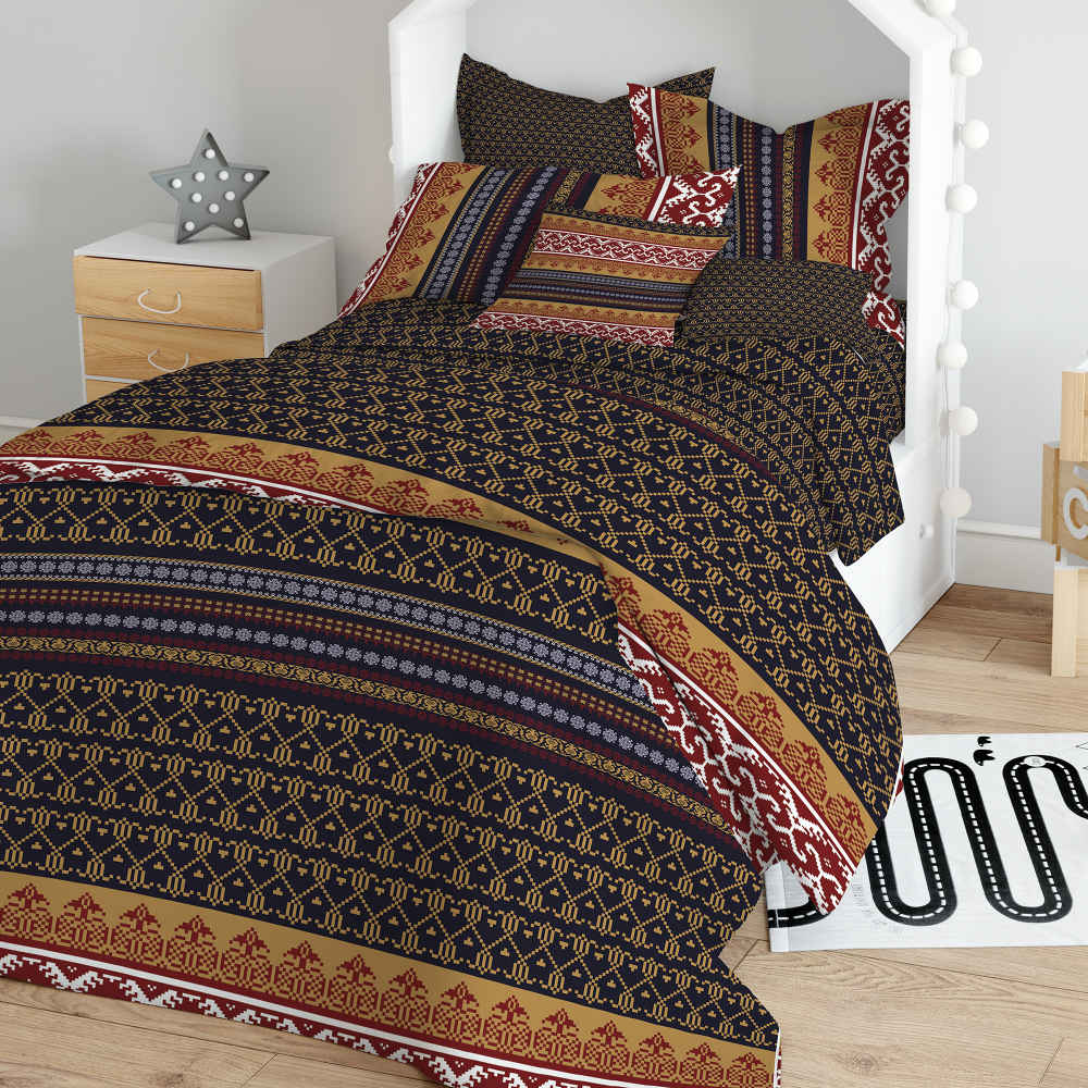 5-teiliges Bettwäsche-Set für Doppelbett – Flora