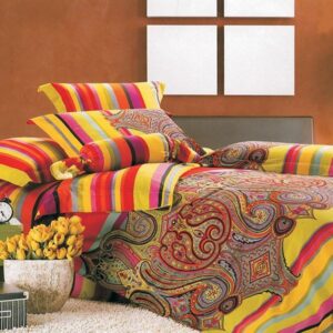 6-teiliges Bettwäsche-Set für Doppelbett – Carina