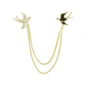 Broschen-Nadel – Schwalben-Design