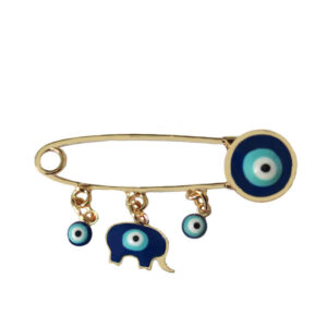 Evil Eye Safety Pin Brooch – Stylishes Schutz-Accessoire