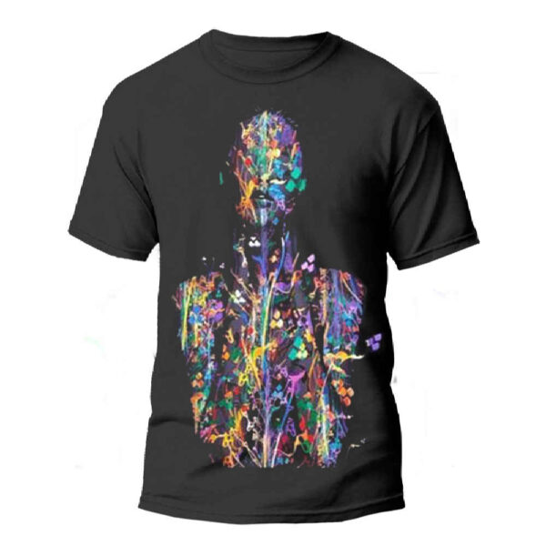 Kunst-inspiriertes T-Shirt – Modell Banoo | Minimalistisches Damen-Shirt mit Grafikdesign