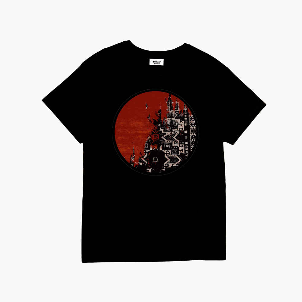 Modernes Kunst T-Shirt – Modell Daar | Abstrakt-Kulturelles Design