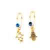 Set von 2 Safety Pin Brooches für Kinder – Hamsa Hand Schutz