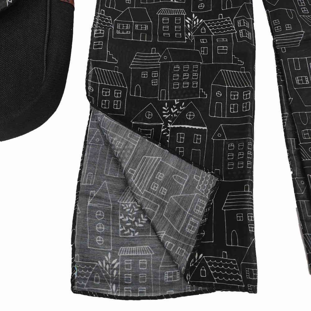 Bohemian Crossbody-Umhängetasche & Schal-Set mit Landhaus-Thema