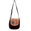 Bohemian Crossbody-Umhängetasche & Schal-Set mit traditionellem Design