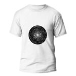 Weißes Minimal Shirt – Modell Hole | Modernes Kunstmotiv T-Shirt