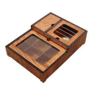 Holz-Teebeutel-Organizer-Box mit Wärmer Andia