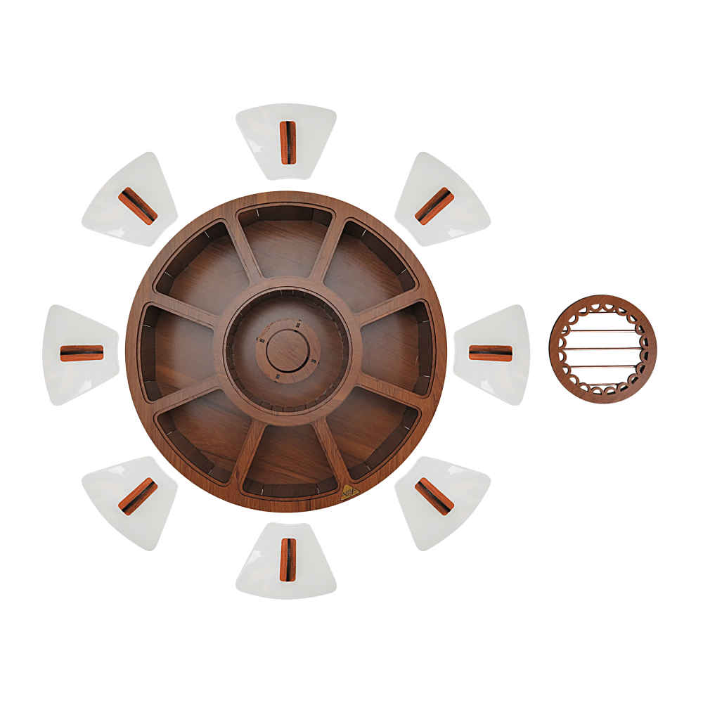 Holz-Teebeutelkästchen mit Teewärmer Delaram