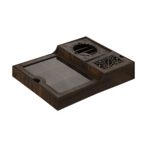 Holz-Teebeutel-Organizer-Box mit Wärmer Hamta