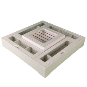 Holz-Teebeutel-Organizer-Box mit Wärmer Hasti
