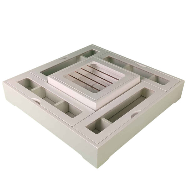 Holz-Teebeutelkästchen mit Teewärmer Hasti