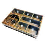 Holz-Teebeutel-Organizer-Box mit Wärmer Janan