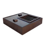 Holz-Teebeutel-Organizer-Box mit Wärmer Mina