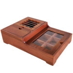 Holz-Teebeutel-Organizer-Box mit Wärmer Nafas