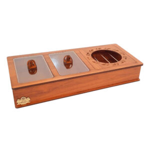 Holz-Teebeutel-Organizer-Box mit Wärmer Narges