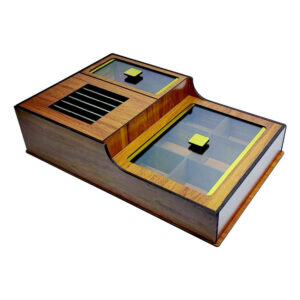 Holz-Teebeutel-Organizer-Box mit Wärmer Negar