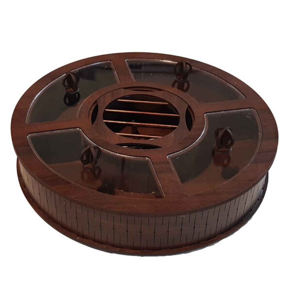 Holz-Teebeutelkästchen mit Teewärmer Nika