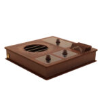 Holz-Teebeutel-Organizer-Box mit Wärmer Sogand
