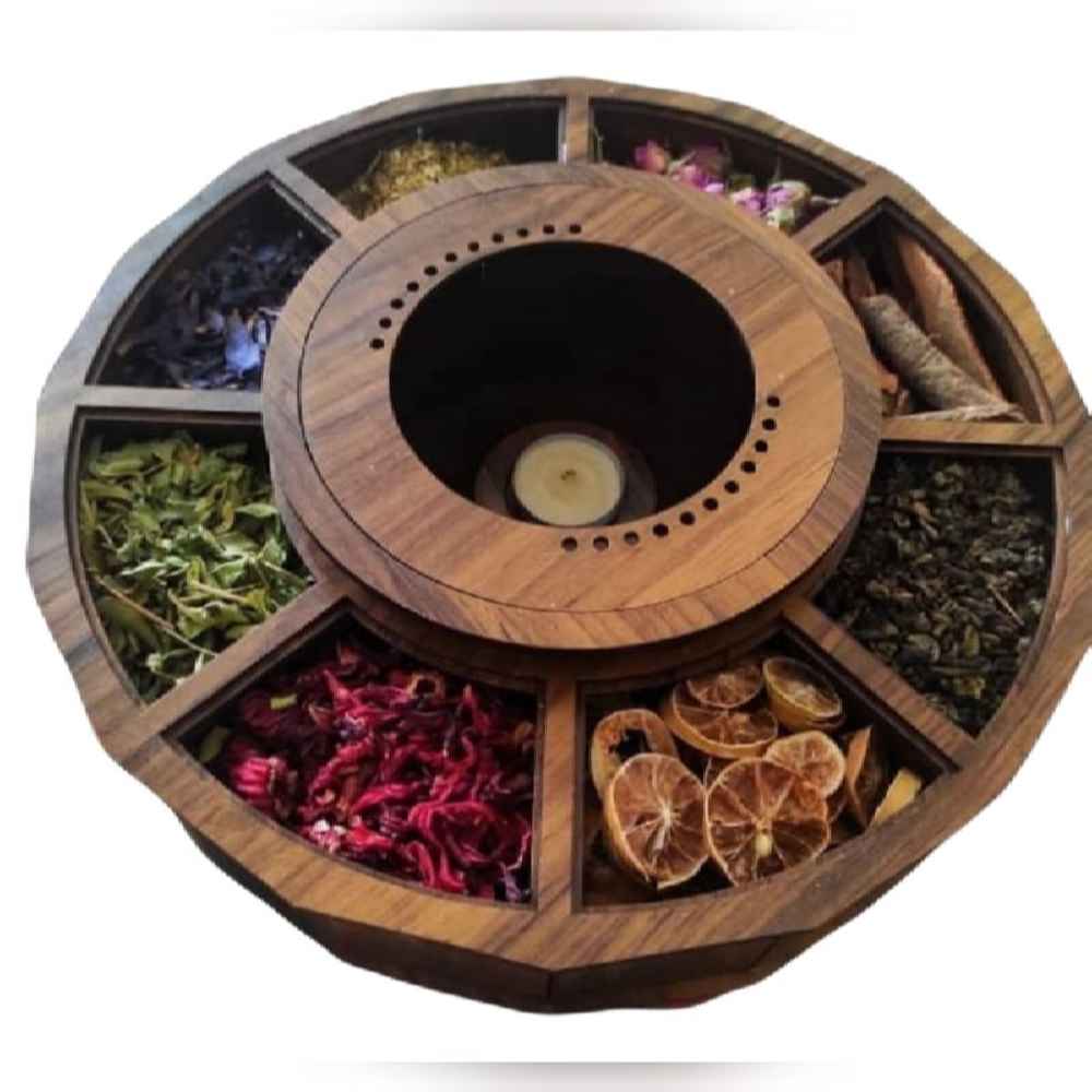 Holz-Teebeutelkästchen mit Teewärmer Yas