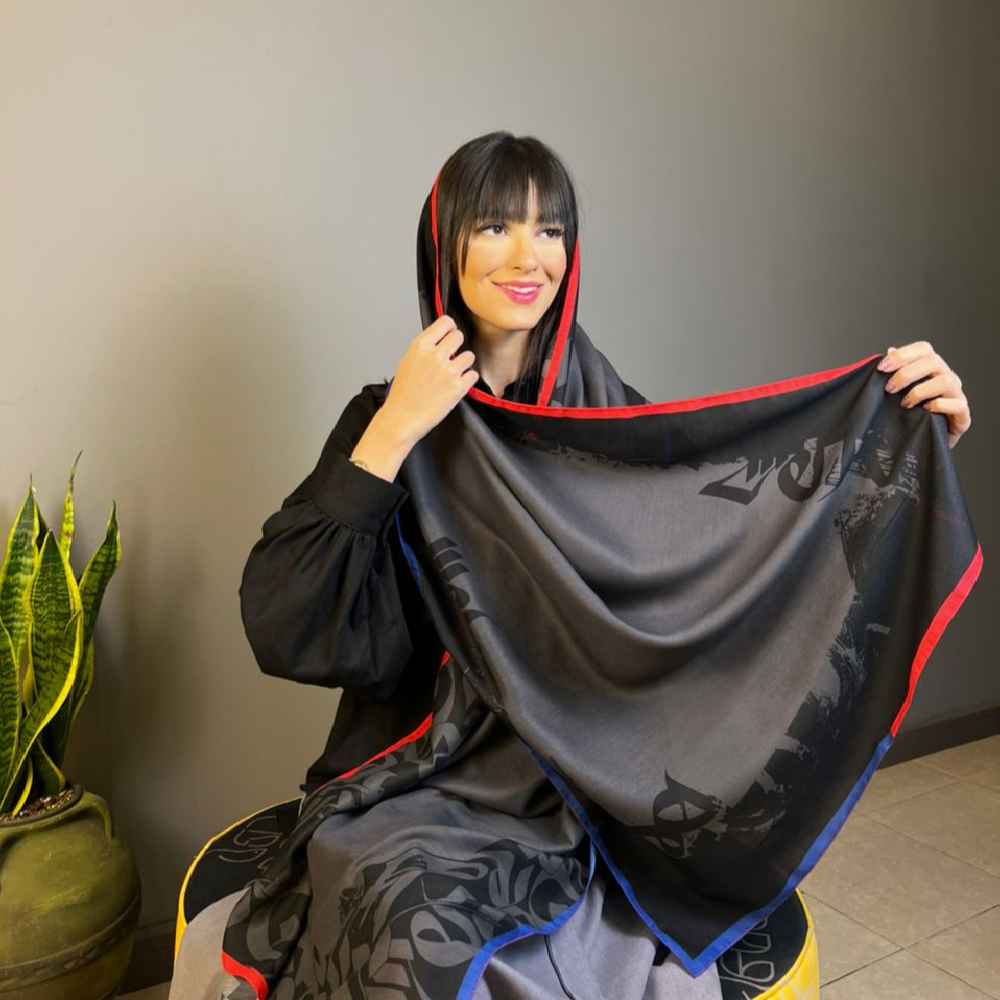 Persischer Bedruckter Schal Künstlerisch und Leicht Majnun
