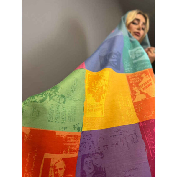 Persischer Bedruckter Schal Künstlerisch und Leicht Bamdad