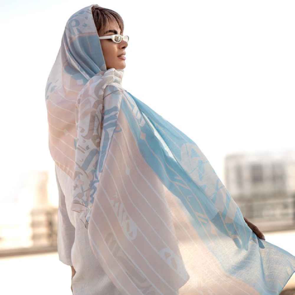 Persischer Bedruckter Schal Künstlerisch & Leicht Vall