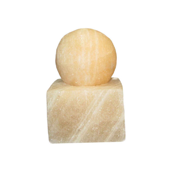 Persische Globus-Salzlampen - Handgefertigtes Design mit Würfelfuß