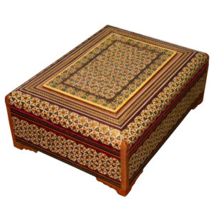 Handgefertigte Holz-Schmuckbox mit persischem Khatam-Design – Ahoura