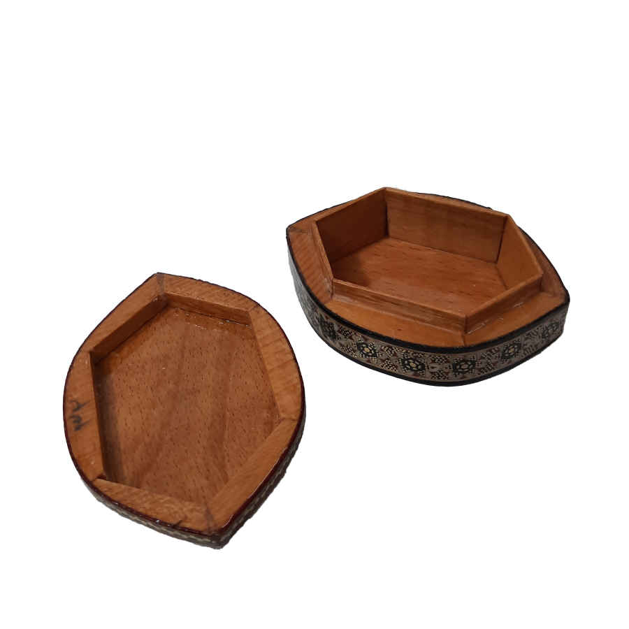 Handgefertigte Holzschatulle mit persischem Khatam-Design – Cheshmi