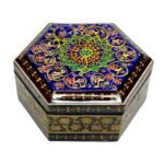 Handgefertigte Holz-Schmuckbox mit persischem Khatam-Design – Hatam