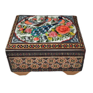 Handgefertigte Holz-Schmuckbox mit persischem Khatam-Design – Hedieh