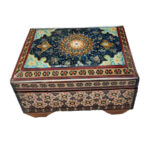 Handgefertigte Holz-Schmuckbox mit persischem Khatam-Design – Javaher