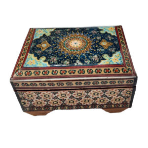 Handgefertigte Holz-Schmuckbox mit persischem Khatam-Design – Javaher