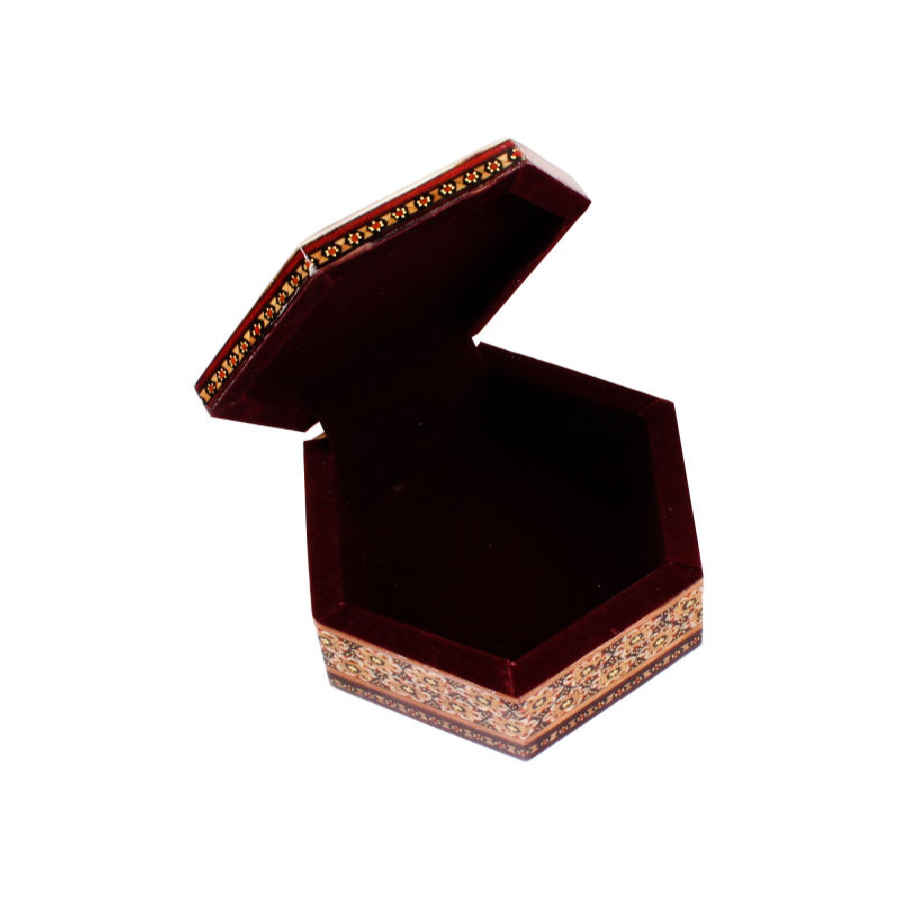 Handgefertigte Holz-Schmuckbox mit persischem Khatam-Design – Javan