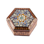 Handgefertigte Holz-Schmuckbox mit persischem Khatam-Design – Javan