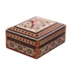 Handgefertigte Holz-Schmuckbox mit persischem Khatam-Design - Narges